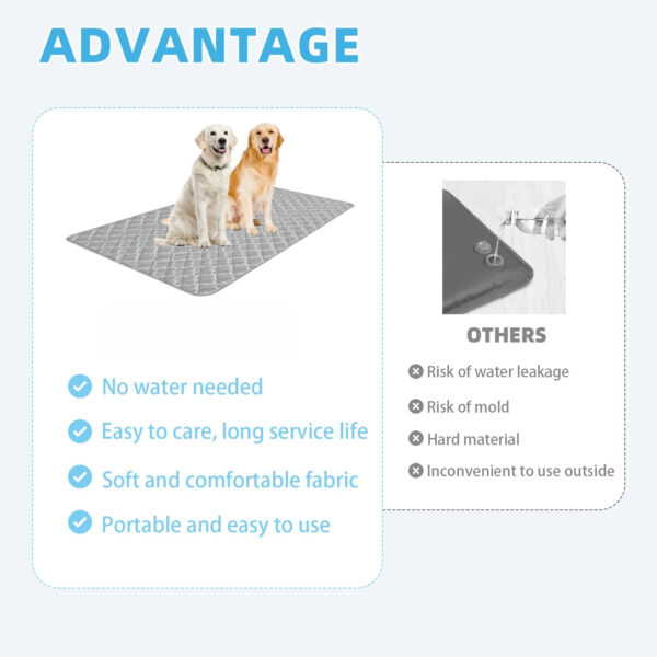 Dog Cooling Mat for Medium Large Dogs, Blanket for Kennels Crate Floor, Pets Cooling Pad, Dog Cat Summer Sleeping Outside