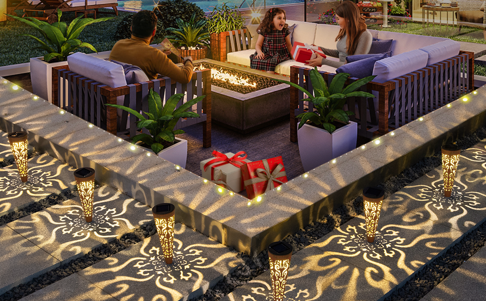Solar lights outdoor decorative lawn ornament