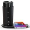 Temperature Control Heated Coffee Mug Smart Self Heating Travel Mug 12 Oz App Controlled Warmer Mug 4-10 Hour LED Display Keep Coffee Hot All Day Fast Wireless Charger Base Jade Green