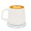 Self-Heating Ceramic Coffee Mug - Stable 130°F Temperature, 15W Wireless Phone Charging, 12.8 fl oz Capacity - USB-C Enabled