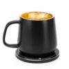 Self-Heating Ceramic Coffee Mug - Stable 130°F Temperature, 15W Wireless Phone Charging, 12.8 fl oz Capacity - USB-C Enabled