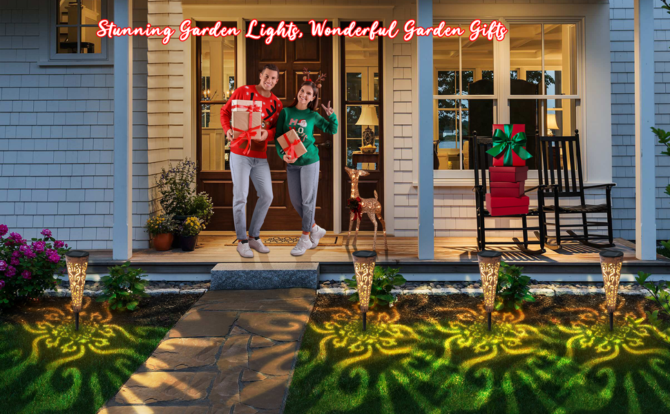 outdoor garden lights solar powered