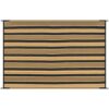 Outdoor Rug Waterproof for Patio Clearance Black and White Camping Rug 8x10 Plastic Straw Striped Floor Carpet for Backyard, Picnic, RV, Deck, Bench, Balcony