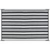 Outdoor Rug Waterproof for Patio Clearance Black and White Camping Rug 8x10 Plastic Straw Striped Floor Carpet for Backyard, Picnic, RV, Deck, Bench, Balcony