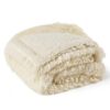 Waterproof Dog Blankets for Large Dogs - Cat Blanket for Bed Couch Protector Washable Long Faux Fur, Calming Soft Reversible Throw Furniture Protection for Puppy Pet, 60