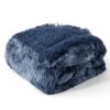 Waterproof Dog Blankets for Large Dogs - Cat Blanket for Bed Couch Protector Washable Long Faux Fur, Calming Soft Reversible Throw Furniture Protection for Puppy Pet, 60