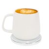 Self-Heating Ceramic Coffee Mug - Stable 130°F Temperature, 15W Wireless Phone Charging, 12.8 fl oz Capacity - USB-C Enabled