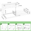 Under Sink Organizer, Pull Out Cabinet Organizer 2 Tier Slide Out Sink Shelf Cabinet Storage Shelves, Under Sink Storage for Kitchen Bathroom Cabinet, White, 1 Pack