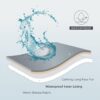 Waterproof Dog Blankets for Large Dogs - Cat Blanket for Bed Couch Protector Washable Long Faux Fur, Calming Soft Reversible Throw Furniture Protection for Puppy Pet, 60