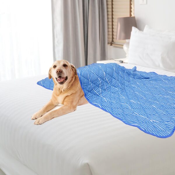 Dog Cooling Mat for Medium Large Dogs, Blanket for Kennels Crate Floor, Pets Cooling Pad, Dog Cat Summer Sleeping Outside