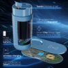Temperature Control Heated Coffee Mug Smart Self Heating Travel Mug 12 Oz App Controlled Warmer Mug 4-10 Hour LED Display Keep Coffee Hot All Day Fast Wireless Charger Base Jade Green
