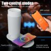 Temperature Control Heated Coffee Mug Smart Self Heating Travel Mug 12 Oz App Controlled Warmer Mug 4-10 Hour LED Display Keep Coffee Hot All Day Fast Wireless Charger Base Jade Green