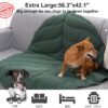 56x42 Inch Leaf Shaped Cotton Dog Blanket, Extra Large Pet Blanket for Small Medium Large Dogs, Machine Washable Puppy Mat for Couch Protection, Soft Plush Dog Bed for Furniture, Sofa, Floor