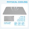 Dog Cooling Mat for Medium Large Dogs, Blanket for Kennels Crate Floor, Pets Cooling Pad, Dog Cat Summer Sleeping Outside