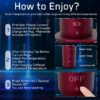 Temperature Control Heated Coffee Mug Smart Self Heating Travel Mug 12 Oz App Controlled Warmer Mug 4-10 Hour LED Display Keep Coffee Hot All Day Fast Wireless Charger Base Jade Green