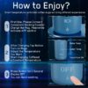 Temperature Control Heated Coffee Mug Smart Self Heating Travel Mug 12 Oz App Controlled Warmer Mug 4-10 Hour LED Display Keep Coffee Hot All Day Fast Wireless Charger Base Jade Green