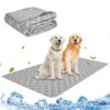 Dog Cooling Mat for Medium Large Dogs, Blanket for Kennels Crate Floor, Pets Cooling Pad, Dog Cat Summer Sleeping Outside