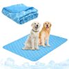 Dog Cooling Mat for Medium Large Dogs, Blanket for Kennels Crate Floor, Pets Cooling Pad, Dog Cat Summer Sleeping Outside