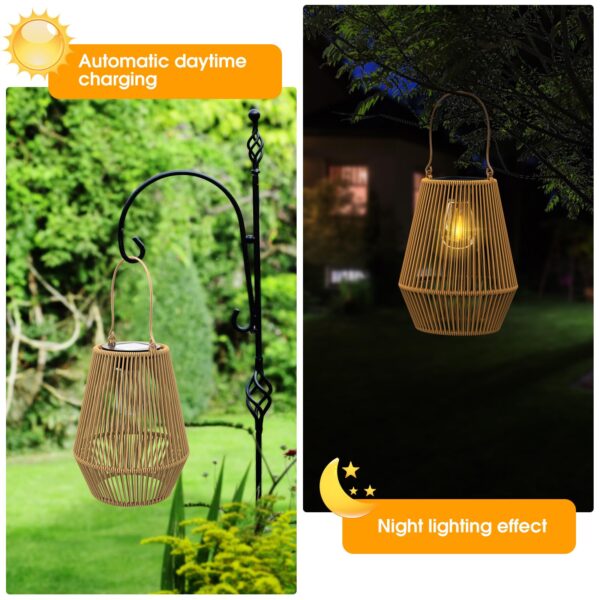 Solar Lanterns,Solar Lanterns Outdoor Waterproof Hanging Solar Lights Outdoor Waterproof Solar Lamp Lights Decoration for Outside Garden,Yard,Patio,Porch,Trees,Lawn,Pathway Decor