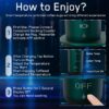 Temperature Control Heated Coffee Mug Smart Self Heating Travel Mug 12 Oz App Controlled Warmer Mug 4-10 Hour LED Display Keep Coffee Hot All Day Fast Wireless Charger Base Jade Green