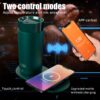 Temperature Control Heated Coffee Mug Smart Self Heating Travel Mug 12 Oz App Controlled Warmer Mug 4-10 Hour LED Display Keep Coffee Hot All Day Fast Wireless Charger Base Jade Green
