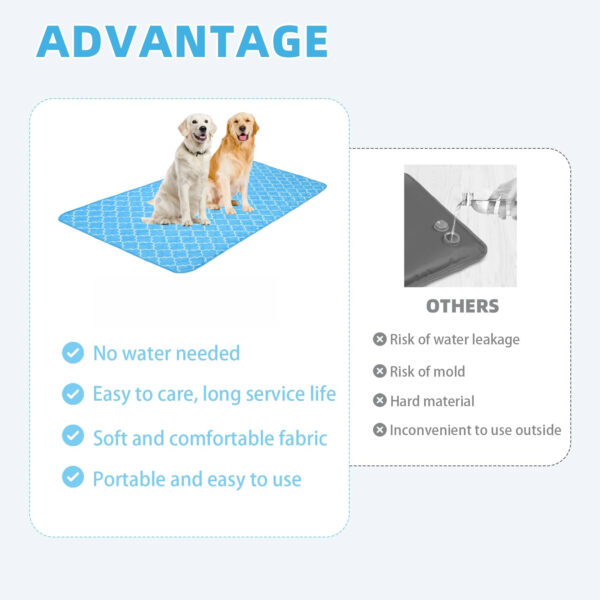 Dog Cooling Mat for Medium Large Dogs, Blanket for Kennels Crate Floor, Pets Cooling Pad, Dog Cat Summer Sleeping Outside