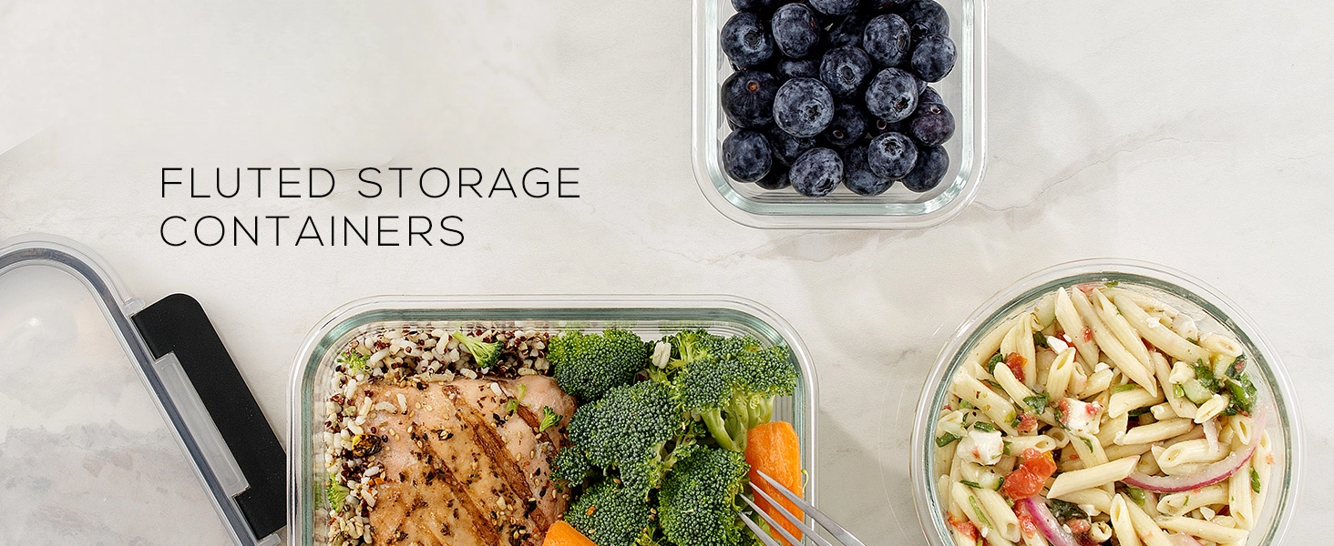 Fluted Storage Containers