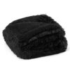 Waterproof Dog Blankets for Large Dogs - Cat Blanket for Bed Couch Protector Washable Long Faux Fur, Calming Soft Reversible Throw Furniture Protection for Puppy Pet, 60