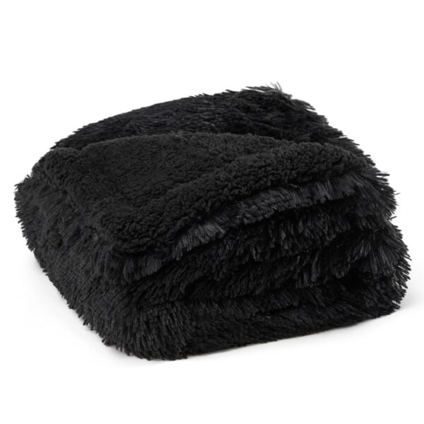 Waterproof Dog Blankets for Large Dogs - Cat Blanket for Bed Couch Protector Washable Long Faux Fur, Calming Soft Reversible Throw Furniture Protection for Puppy Pet, 60