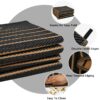 Outdoor Rug Waterproof 6x9 ft, Reversible Outdoor Plastic Straw Rug, Large Outdoor Patio Rug for RV Camping, Indoor Outdoor Rugs for Porch Deck Backyard Balcony Picnic Beach
