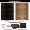 Outdoor Rug Waterproof 6x9 ft, Reversible Outdoor Plastic Straw Rug, Large Outdoor Patio Rug for RV Camping, Indoor Outdoor Rugs for Porch Deck Backyard Balcony Picnic Beach