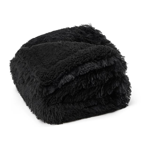 Waterproof Dog Blankets for Large Dogs - Cat Blanket for Bed Couch Protector Washable Long Faux Fur, Calming Soft Reversible Throw Furniture Protection for Puppy Pet, 60