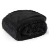 Waterproof Dog Blankets for Large Dogs - Cat Blanket for Bed Couch Protector Washable Long Faux Fur, Calming Soft Reversible Throw Furniture Protection for Puppy Pet, 60