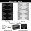 Outdoor Rug Waterproof 6x9 ft, Reversible Outdoor Plastic Straw Rug, Large Outdoor Patio Rug for RV Camping, Indoor Outdoor Rugs for Porch Deck Backyard Balcony Picnic Beach
