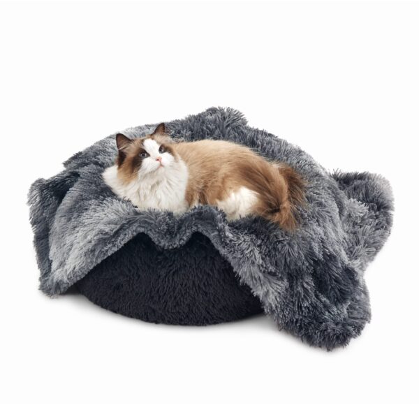 Waterproof Dog Blankets for Large Dogs - Cat Blanket for Bed Couch Protector Washable Long Faux Fur, Calming Soft Reversible Throw Furniture Protection for Puppy Pet, 60