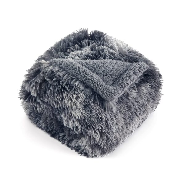 Waterproof Dog Blankets for Large Dogs - Cat Blanket for Bed Couch Protector Washable Long Faux Fur, Calming Soft Reversible Throw Furniture Protection for Puppy Pet, 60