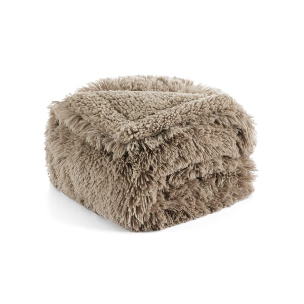 Waterproof Dog Blankets for Large Dogs - Cat Blanket for Bed Couch Protector Washable Long Faux Fur, Calming Soft Reversible Throw Furniture Protection for Puppy Pet, 60