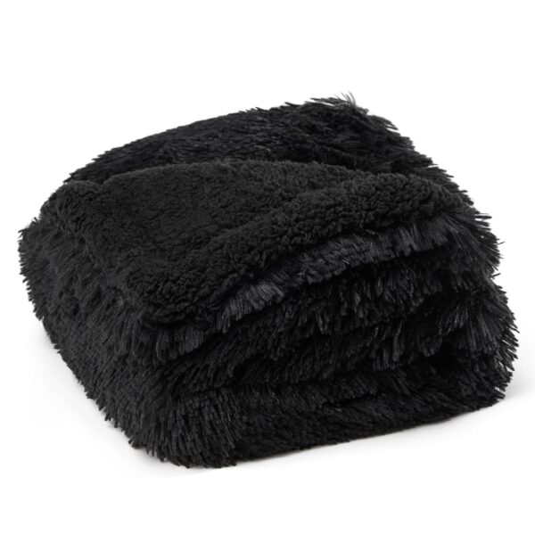 Waterproof Dog Blankets for Large Dogs - Cat Blanket for Bed Couch Protector Washable Long Faux Fur, Calming Soft Reversible Throw Furniture Protection for Puppy Pet, 60