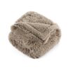 Waterproof Dog Blankets for Large Dogs - Cat Blanket for Bed Couch Protector Washable Long Faux Fur, Calming Soft Reversible Throw Furniture Protection for Puppy Pet, 60
