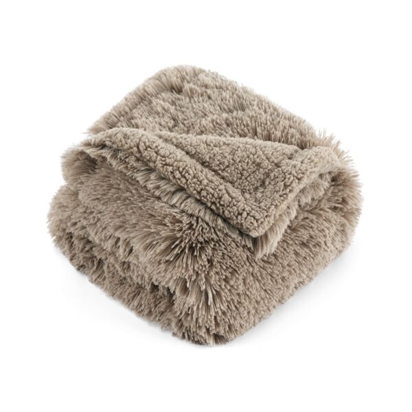 Waterproof Dog Blankets for Large Dogs - Cat Blanket for Bed Couch Protector Washable Long Faux Fur, Calming Soft Reversible Throw Furniture Protection for Puppy Pet, 60