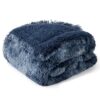 Waterproof Dog Blankets for Large Dogs - Cat Blanket for Bed Couch Protector Washable Long Faux Fur, Calming Soft Reversible Throw Furniture Protection for Puppy Pet, 60