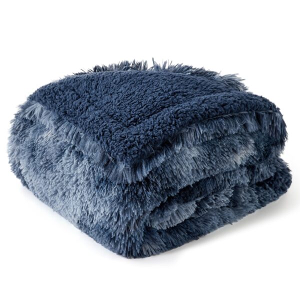 Waterproof Dog Blankets for Large Dogs - Cat Blanket for Bed Couch Protector Washable Long Faux Fur, Calming Soft Reversible Throw Furniture Protection for Puppy Pet, 60