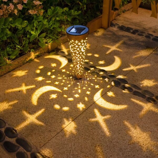 6Pcs Garden Solar Lights Outdoor Stakes Decorative Lighting for Yard, Pathway, Patio Decor Lawn Ornament