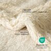 Waterproof Dog Blankets for Large Dogs - Cat Blanket for Bed Couch Protector Washable Long Faux Fur, Calming Soft Reversible Throw Furniture Protection for Puppy Pet, 60