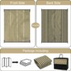 Outdoor Rug Waterproof for Patio Clearance Black and White Camping Rug 8x10 Plastic Straw Striped Floor Carpet for Backyard, Picnic, RV, Deck, Bench, Balcony