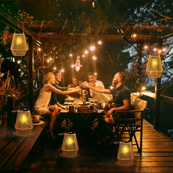 Solar Lanterns,Solar Lanterns Outdoor Waterproof Hanging Solar Lights Outdoor Waterproof Solar Lamp Lights Decoration for Outside Garden,Yard,Patio,Porch,Trees,Lawn,Pathway Decor