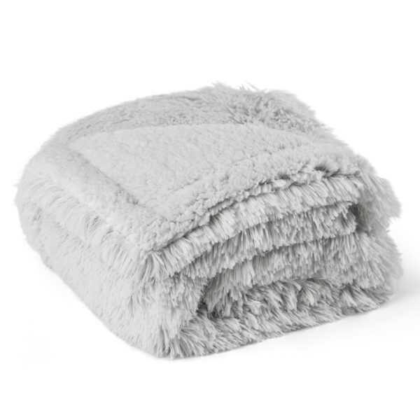 Waterproof Dog Blankets for Large Dogs - Cat Blanket for Bed Couch Protector Washable Long Faux Fur, Calming Soft Reversible Throw Furniture Protection for Puppy Pet, 60