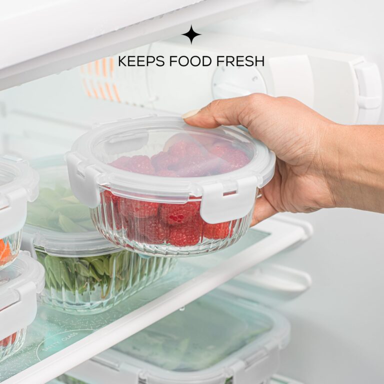 24pc Borosilicate Glass Storage Containers with Lids | 12 Airtight/Freezer Safe Food Storage Containers for Pantry and Kitchen | Meal Prep Container for Lunch | Glass Tupperware Set
