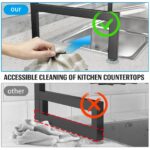［2-Tier 4 Baskets］Over The Sink Dish Drying Rack, 24.8