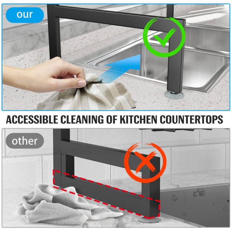 ［2-Tier 4 Baskets］Over The Sink Dish Drying Rack, 24.8
